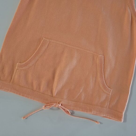 Lauren Ralph Lauren Peach Sleeveless Hoodie Sweatshirt-style Top - Picture 8 of 10